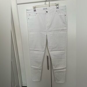 Truth and Theory Women's White Skinny Jeans Sz 16